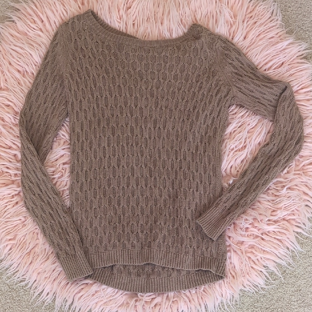 Old Navy Women's Cable Knit Sweater - Brown